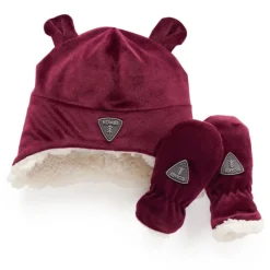 Hot Sherpa Toque and Mittens Set Hats