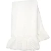Best Signature White Ruffled Lux Minky/Jersey Chevron Baby Blanket Bedding