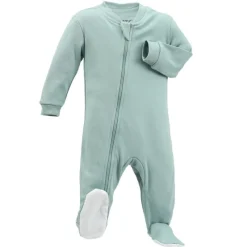 Outlet Solid Organic Footed Sleepers Sleepers