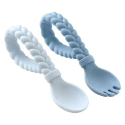 Hot Sweetie Spoons - Silicone Baby Fork + Spoon Set Self Feeders