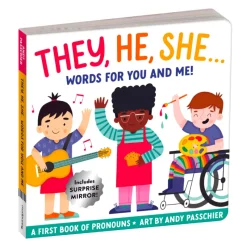 New They, He, She: Words for You and Me Board Book Books|Books