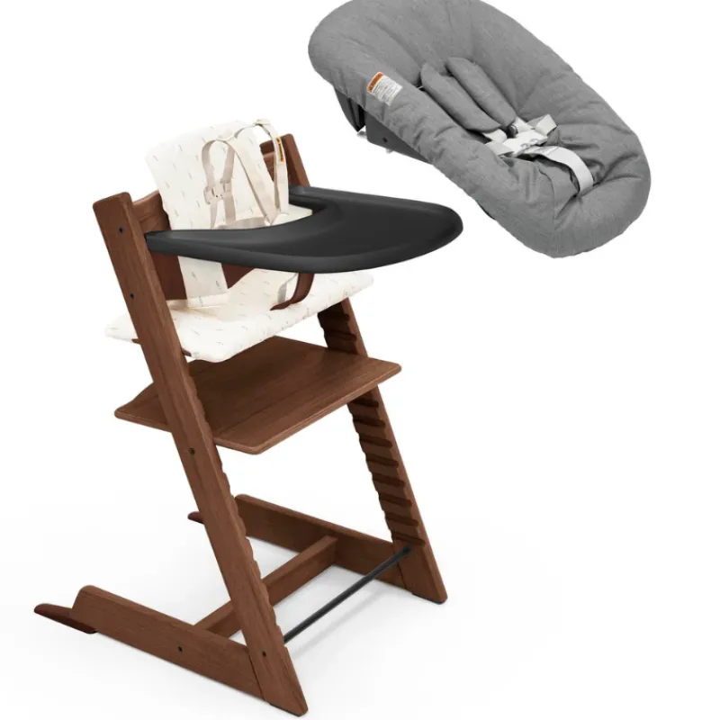 New Tripp Trapp High Chair2 with Cushion, Newborn Set and Tray High Chairs