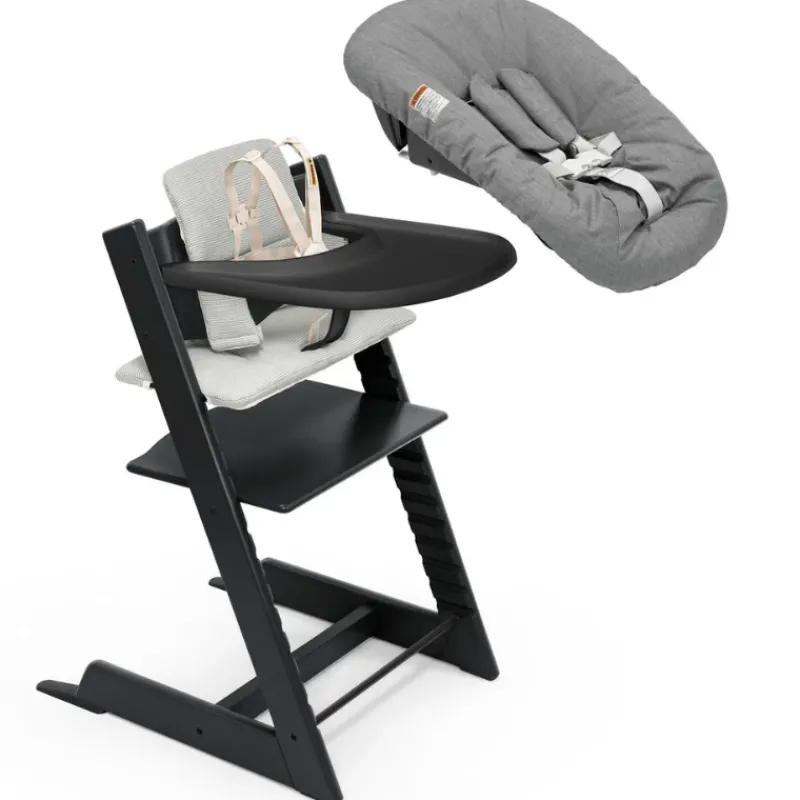 New Tripp Trapp High Chair2 with Cushion, Newborn Set and Tray High Chairs