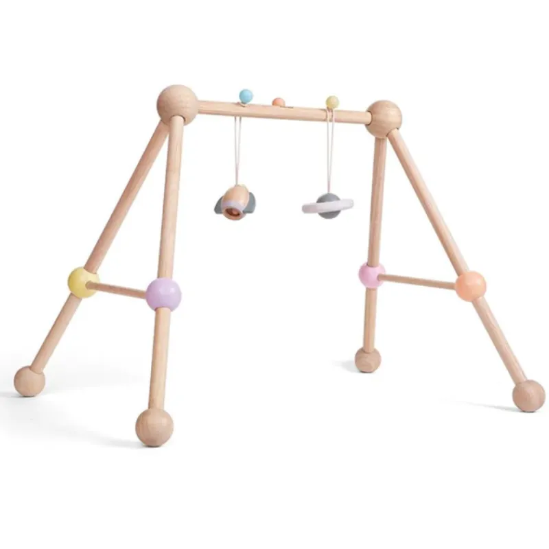 Discount Wooden Play Gym - Pastel Activity Toys